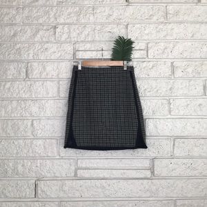 J. Crew Wool Houndstooth Mini Skirt